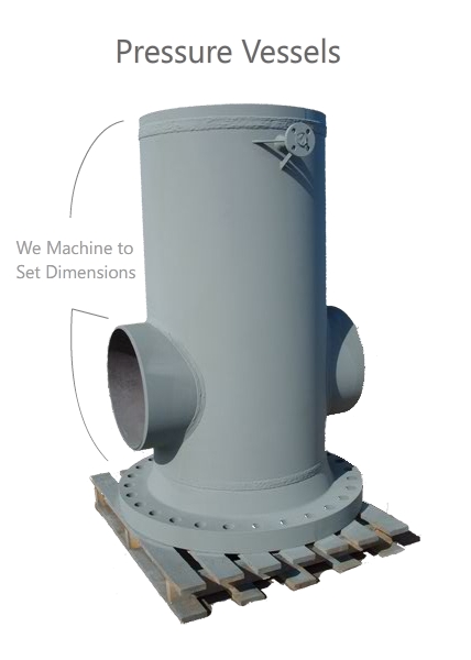 Pressure Vessels, machining dimensions.